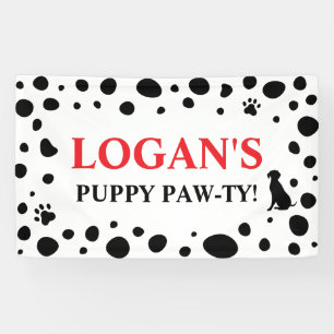 Dalmatian Flecken Hund Alles Gute zum Geburtstag Banner