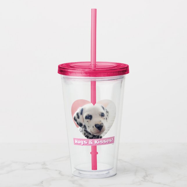 Dalmatian Heart Nose Acryltrinkbecher (Vorderseite)