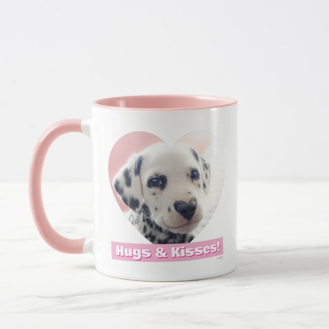 Dalmatian Heart Nose Tasse (Links)