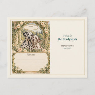 Dalmatian Hochzeitsgästebuch Wünsche Postkarte
