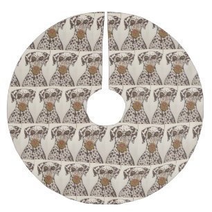 Dalmatian-Hund Baumskleid Polyester Weihnachtsbaumdecke