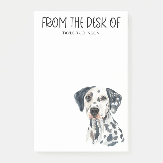 Dalmatian-Liebhaber Post-it Klebezettel (Vorderseite)