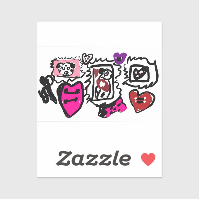 Dalmatian lovely  aufkleber (Blatt)