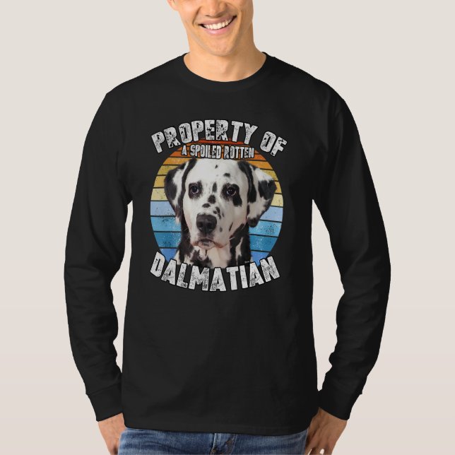 Dalmatian Retro Property Of T-Shirt (Vorderseite)