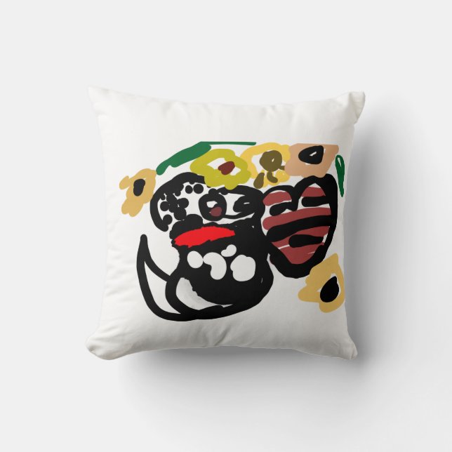 Dalmatian sunflowers kissen (Vorderseite)