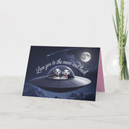 Dalmatian Valentine Card Feiertagskarte