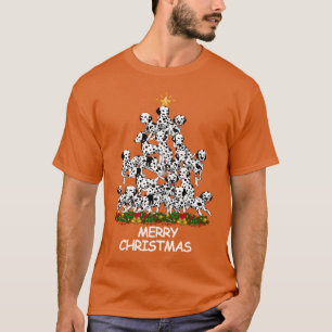 Dalmatian-Weihnachtsbaum Frohe Weihnachten Geschen T-Shirt