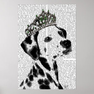 Dalmatian with Tiara Poster