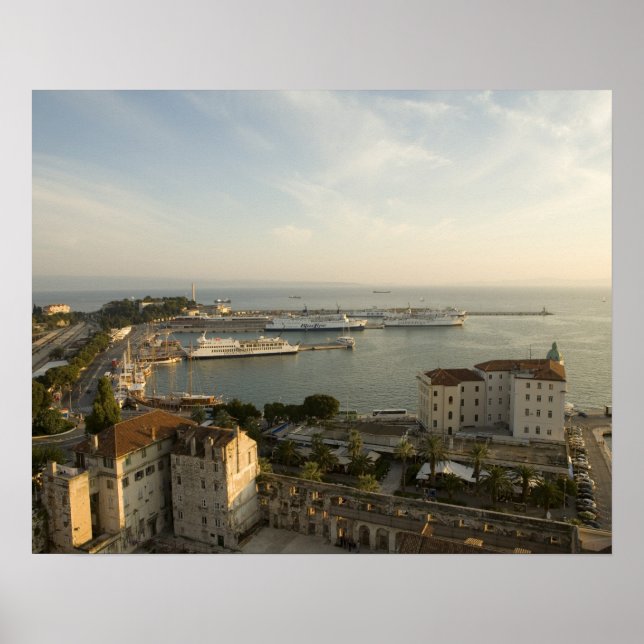 Dalmatien, Split. Sicht auf Riva Poster (Vorne)