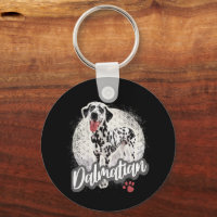 Dalmatier mit Paw Vintage Hund liebt Design