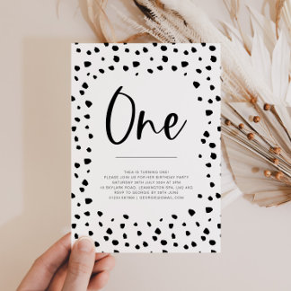 Dalmatiner 1. Geburtstag Einladung