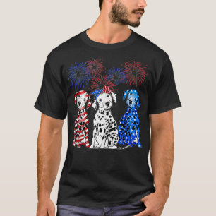 Dalmatiner 4. Juli Feuerwerk T-Shirt
