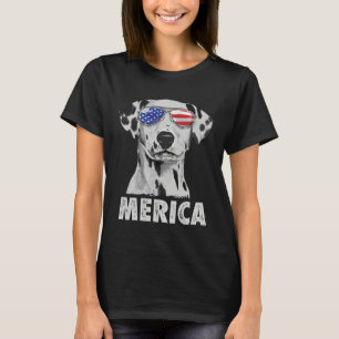 Dalmatiner 4. Juli Merica Männer Amerikanische Fla T-Shirt