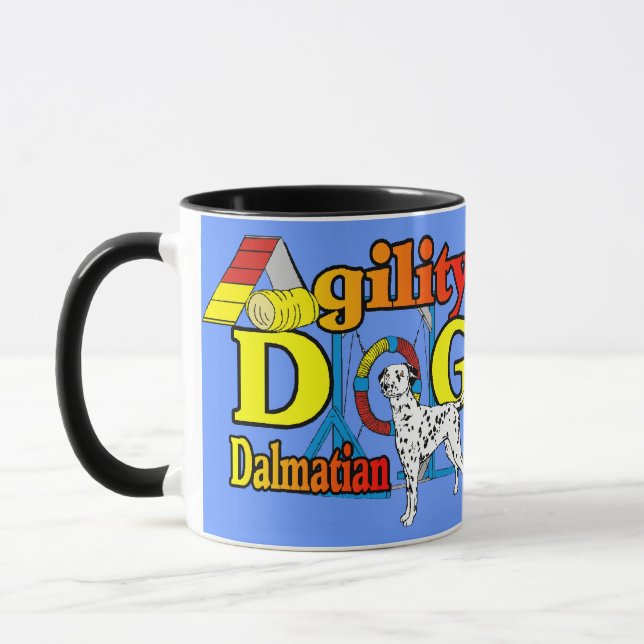 Dalmatiner Agility Geschenke Tasse (Links)