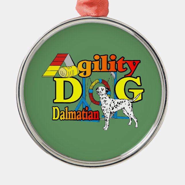 Dalmatiner_Agility Ornament Aus Metall (Vorne)