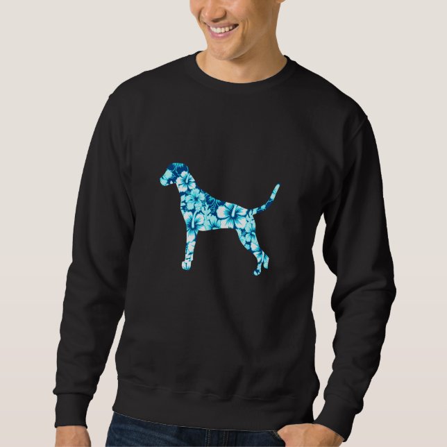 Dalmatiner Aloha Hawaiian Dog Sweatshirt (Vorderseite)
