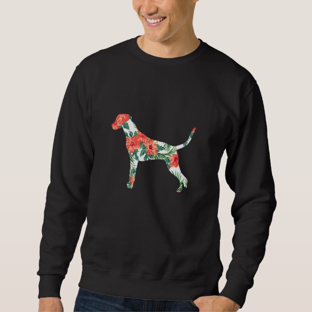 Dalmatiner Aloha Hawaiian Hund 1 Sweatshirt (Vorderseite)
