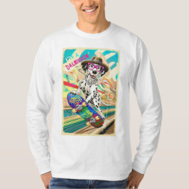 Dalmatiner auf einer Mission: Skateboarding Hund T T-Shirt