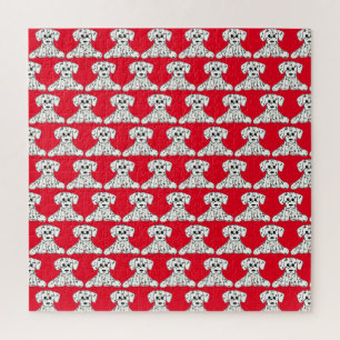 Dalmatiner ausgestopfter Hund Zeichnung Umriss ein Puzzle