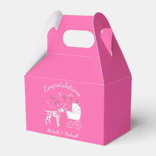 Dalmatiner Baby Shower Welpenhund Geschenkschachtel