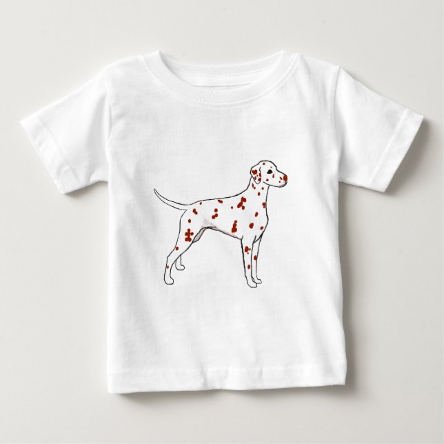 Dalmatiner Baby T-shirt (Vorderseite)