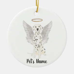 Dalmatiner Beileid Memorial Keramik Ornament