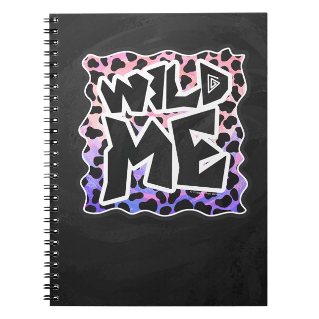 Dalmatiner Black and Pink Wild Me Notizblock (Vorderseite)