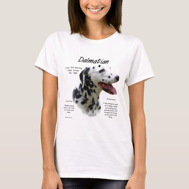 Dalmatiner (blk) Historie Design T-Shirt (Vorderseite)
