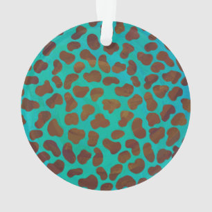 Dalmatiner braun und Aquamarin Ornament
