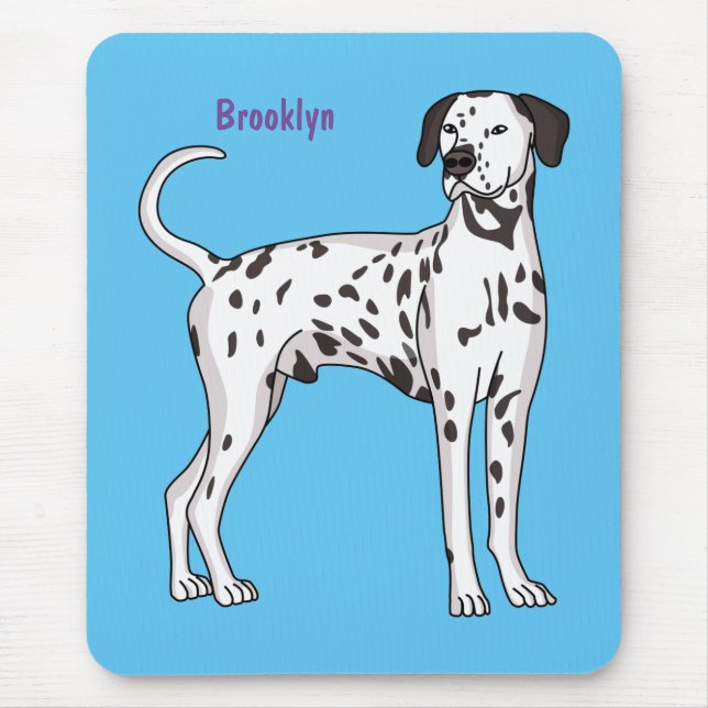 Dalmatiner Cartoon Mousepad (Vorne)
