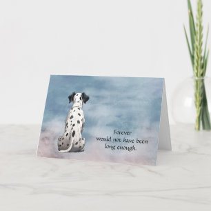 Dalmatiner Condolence Beileid #2 Card Feiertagskarte