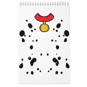 Dalmatiner Costume Funny Halloween Welpe Hund Männ Kalender