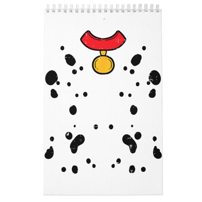 Dalmatiner Costume Funny Halloween Welpe Hund Männ Kalender (Titelbild)