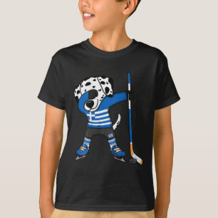 Dalmatiner Dabbing Griechenland Eishockey-Fans Tri T-Shirt