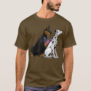 Dalmatiner Doberman Dog Cool Tattoo Artist Geschen T-Shirt