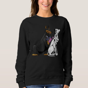 Dalmatiner Doberman Dog Cool Tattoo Artist Tattooi Sweatshirt
