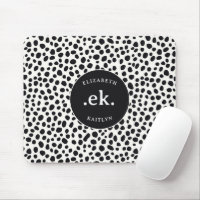 Dalmatiner Dog Abstraktes Muster Monogramm