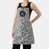 Dalmatiner Dog Abstraktes Muster Monogramm