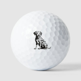 Dalmatiner Dog Artwork Golfball
