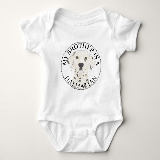 Dalmatiner Dog Big Brother Baby Strampler (Vorderseite)