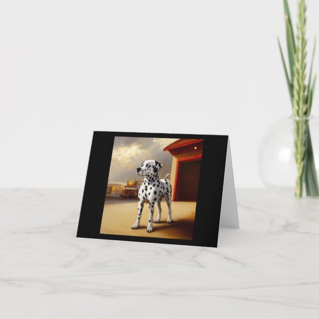 Dalmatiner Dog Karte (Vorderseite)