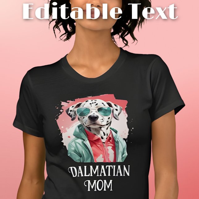 Dalmatiner Dog Mama Sonnenbrille T-Shirt (Von Creator hochgeladen)