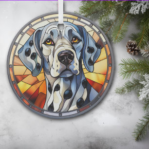 Dalmatiner Dog Mosaic gefestigt Ornament Aus Glas