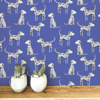 Dalmatiner Dog Muster Blau