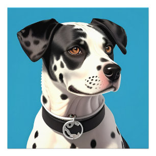 Dalmatiner Dog Portrait Fotodruck