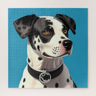 Dalmatiner Dog Portrait Puzzle