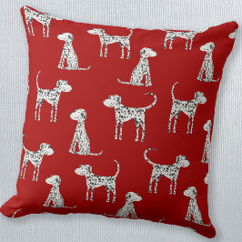 Dalmatiner Dog Red Kissen