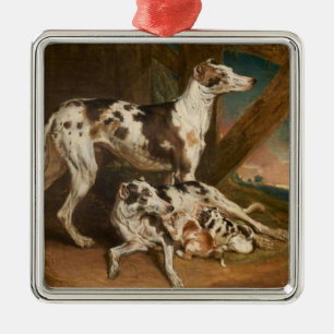 Dalmatiner Dogs (von James Ward) Ornament Aus Metall