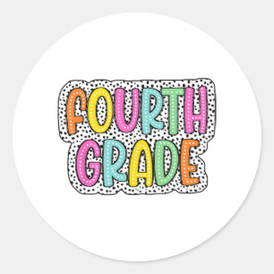 Dalmatiner Dots Lehrer Studen Schulabschluss Runder Aufkleber