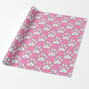 Dalmatiner Druckmuster Druckfarbe Rosa Geschenkpapier